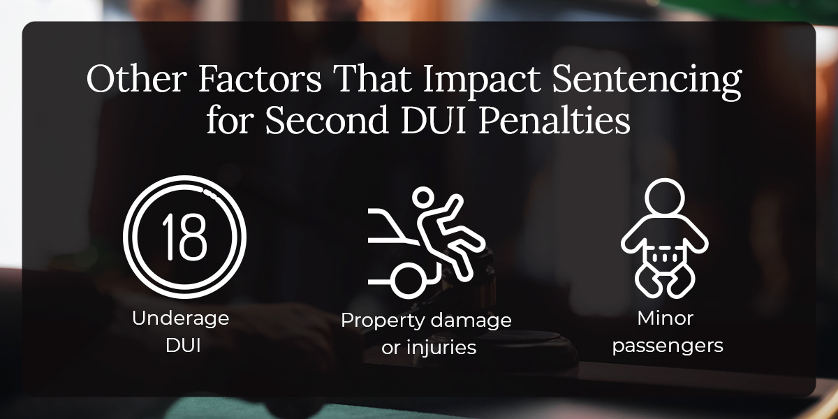 Other Factors That Impact Sentencing for Second DUI Penalties