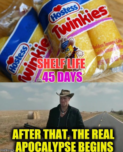 a meme about twinkies surviving the apocalypse