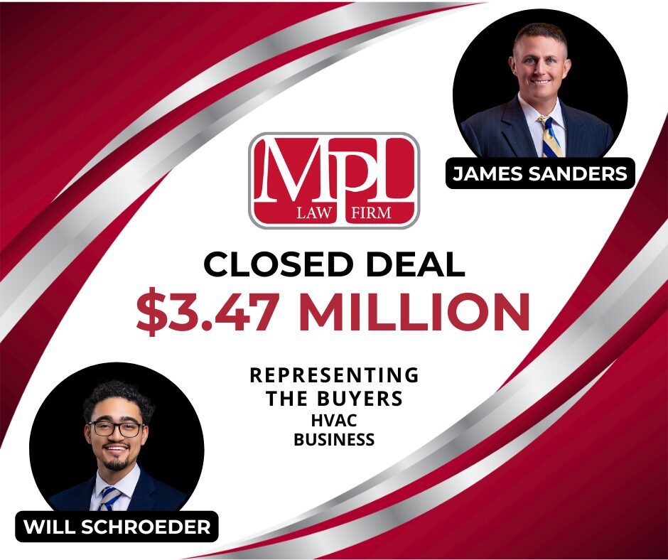 MPL closing a 3 million dollar hvac deal